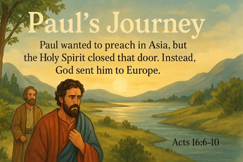 biblical example of pauls journey of being led by God