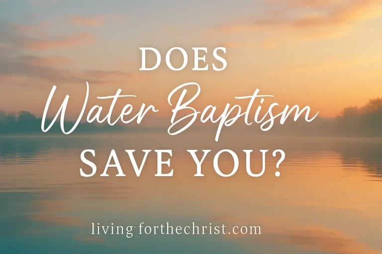 does water baptism save you