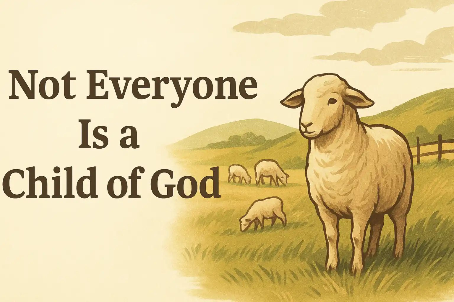 not everyone is a child of god