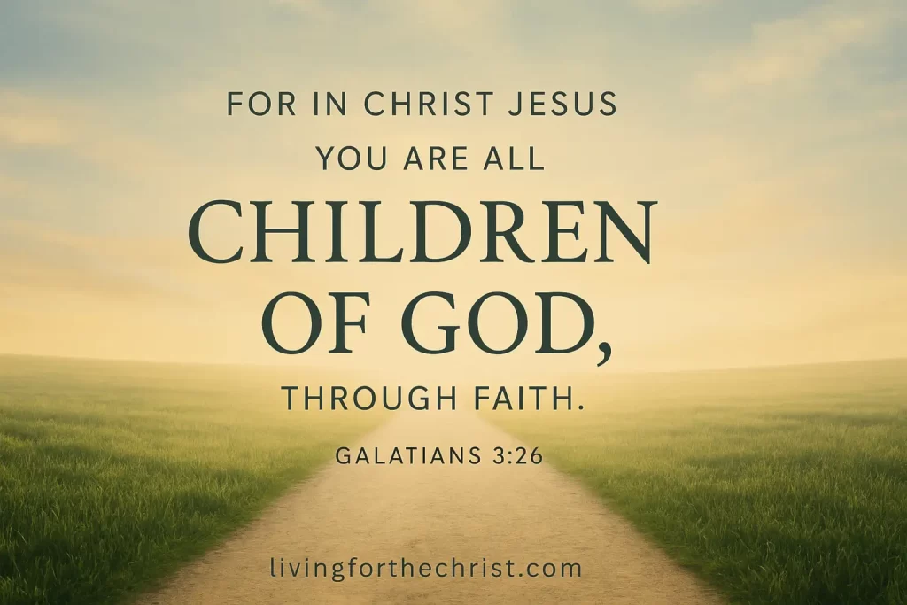 you are all children of God Galatians 3:26