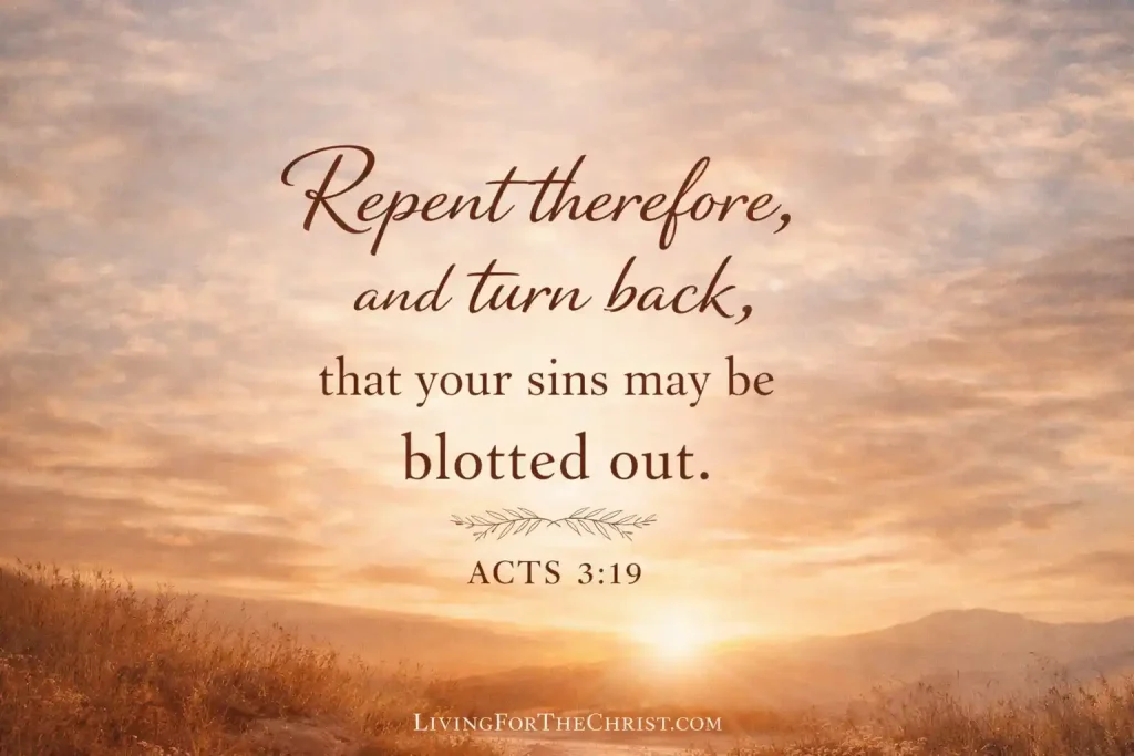 acts 3:19 repent and turn back