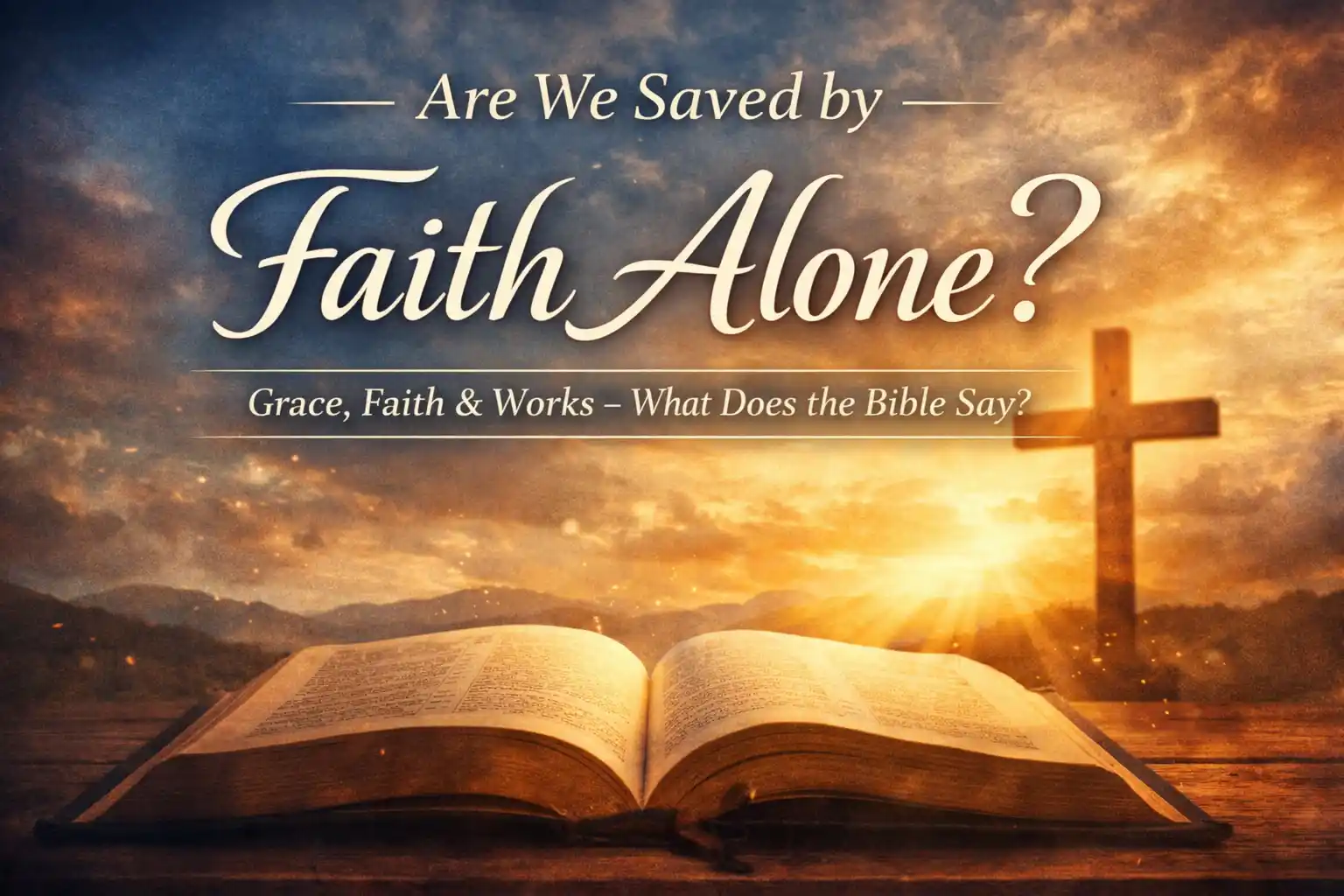 are we saved by faith alone