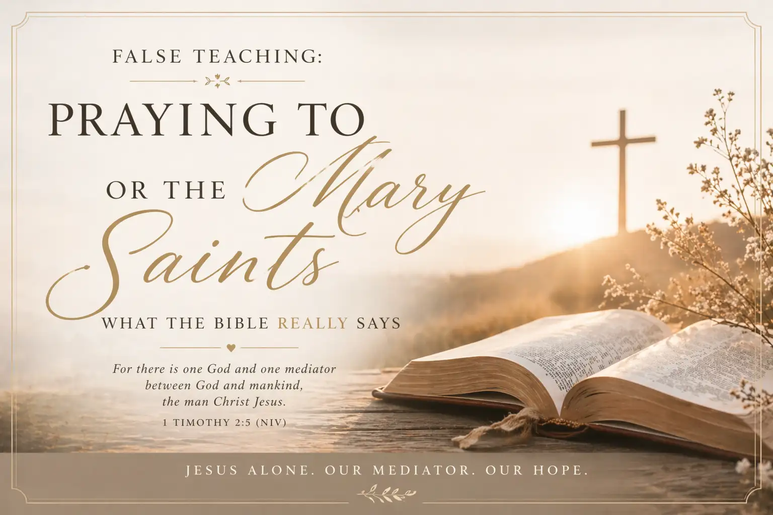 praying to saints or mary