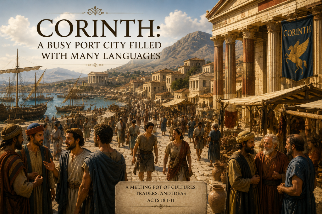 corinth a busy port
