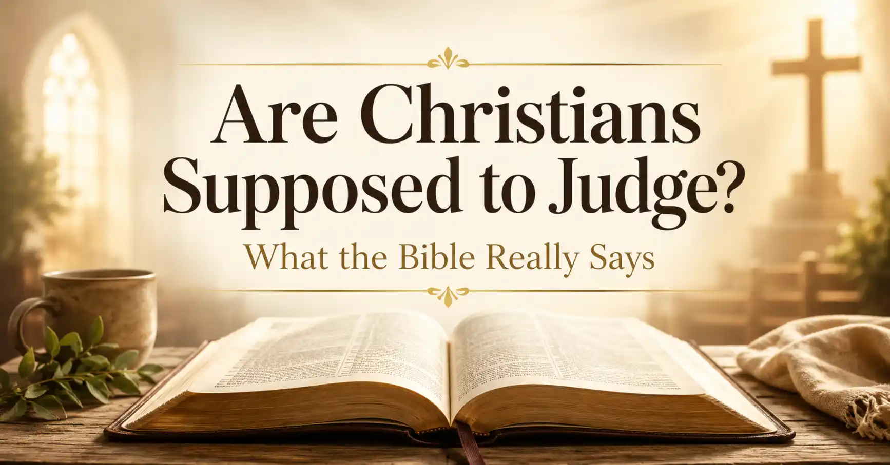 are christians supposed to judge