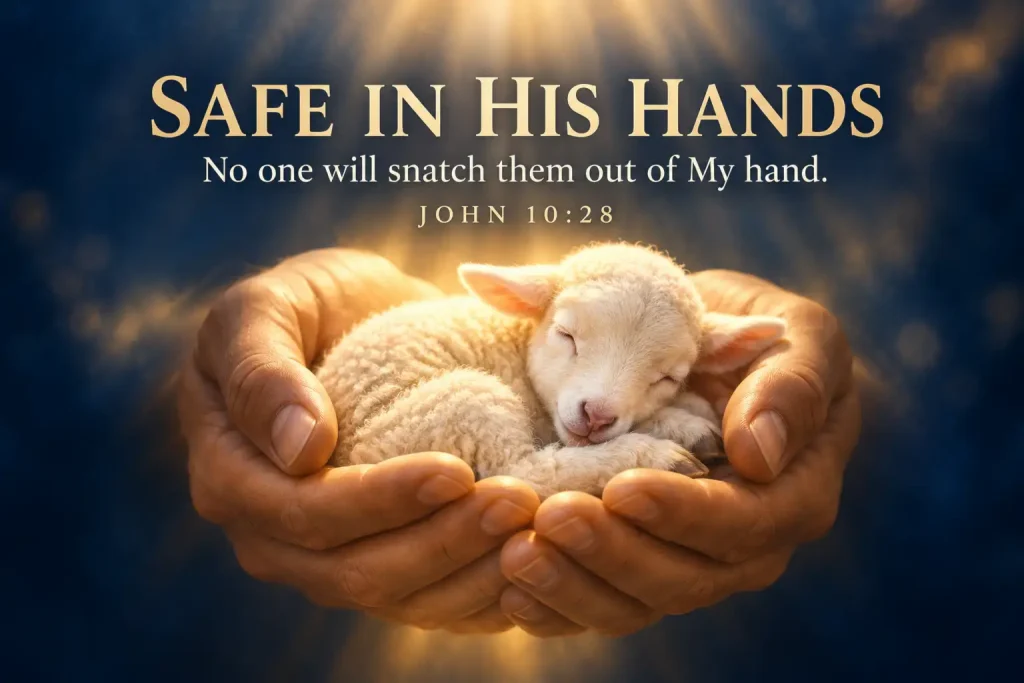 No one can snatch out of My hand